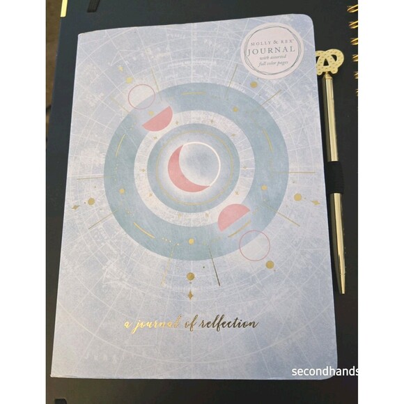Guided Journal Undated by Molly And Rex A Journal Of Reflection W Pen /Holder - Picture 8 of 9